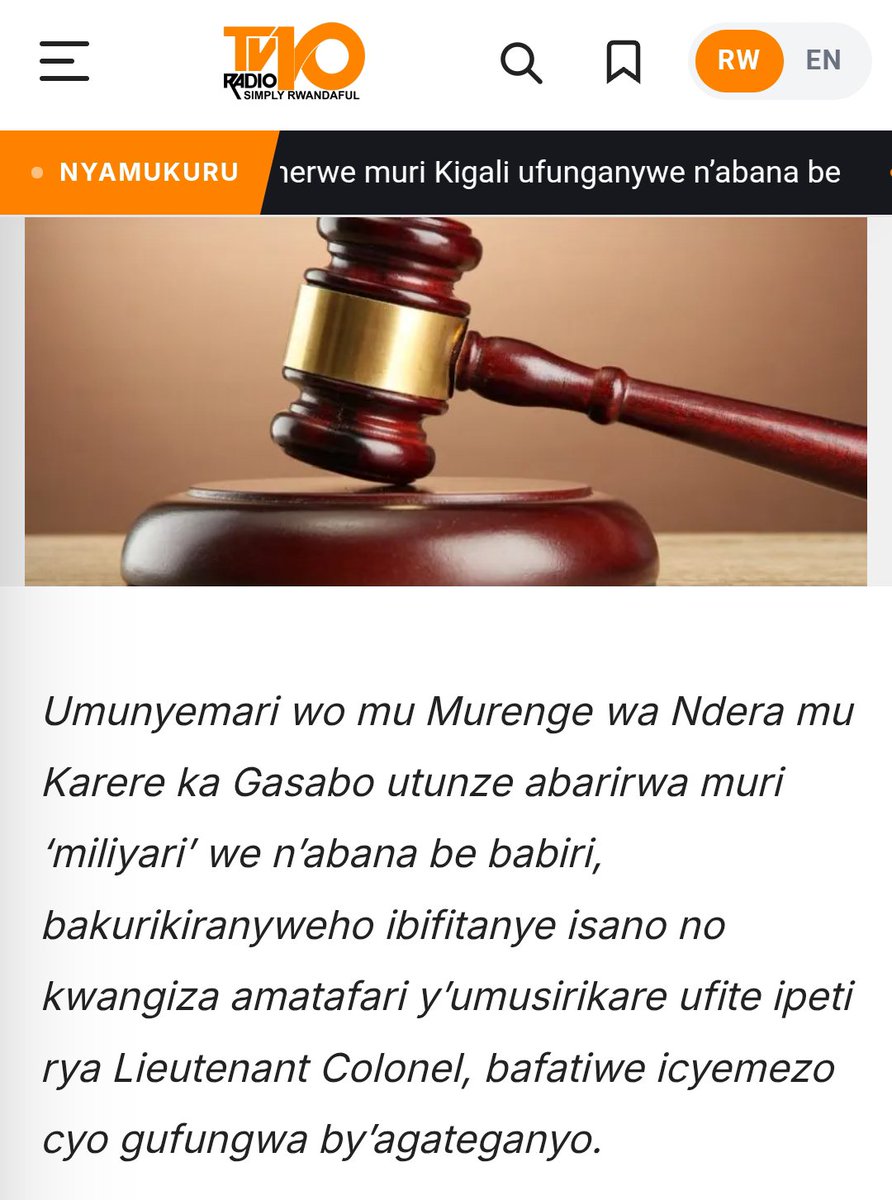 TalkLawRw's tweet photo. 🚨#GUFUNGA🚨

Hari ibyo usoma ugasigara wibaza niba ikibazo kiri ku mitangire y'#Ubutabera cyangwa ku myandikire y'inkuru

N.B:

*#GUFUNGA si ihame

*Ubuhuza buremewe mu birego nk'ibi

*Hari byinshi byategekwa bigasimbura #IGIFUNGO

@Rwanda_Justice @RwandaJudiciary @ProsecutionRw https://t.co/tmJBIPmiMa