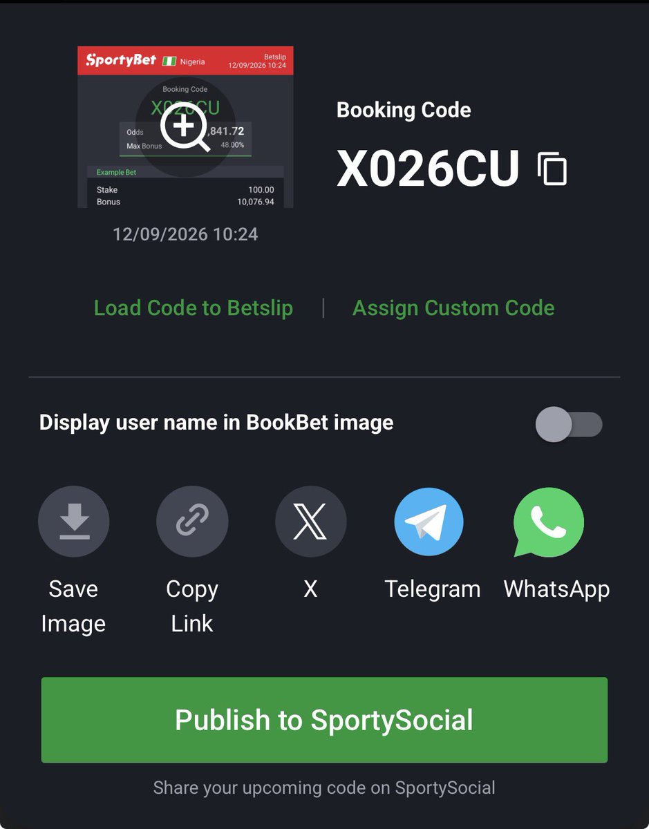 winbetweekly's tweet photo. Sporty

X026CU 1.8k odds 

Stake ✅

#LaCasaDeLosFamososMéxico #LaCasaDeLosFamososMéxicoMx #KademeiçinLoading #12Eylül1980 #KademeiçinLoading #fyp #bet #SportyLoyalty #momsonn #پنجاب_پنجاب_ہی_رہے_گا #چار_چھ_دس #عوام_کا_حق_ریفرینڈم #9Sept #BomaNiBomaYangu #WWEBogotá https://t.co/hNLtbJSN9V