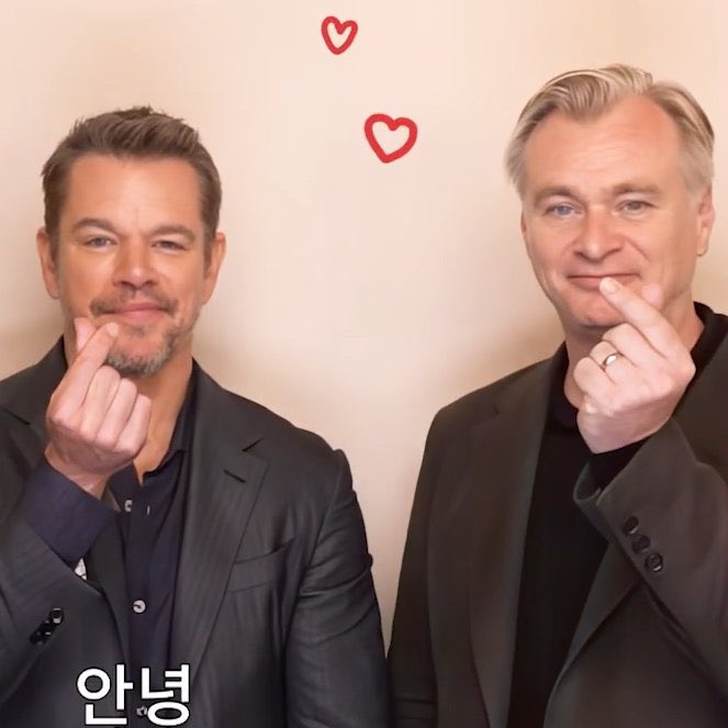 mm92cap's tweet photo. マット・デイモンは韓国での大ヒット記念に動画回して感謝を伝えてたし、人気韓国アイドルとの対談までやって本当にヒットさせるための宣伝が抜かりない。 https://t.co/ckVceREdJO