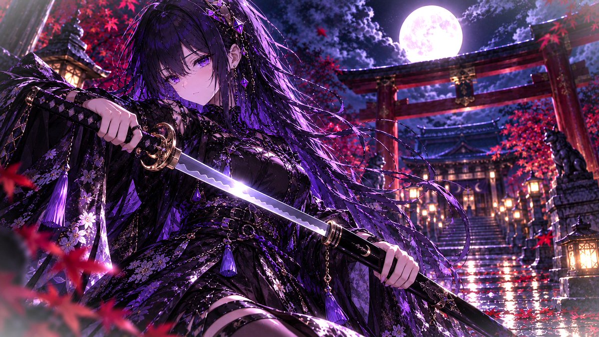 marznightgod's tweet photo. 【 SELENE 】― 月下抜刀 ―

#AI日本刀のセカイ https://t.co/566dzzmM6U