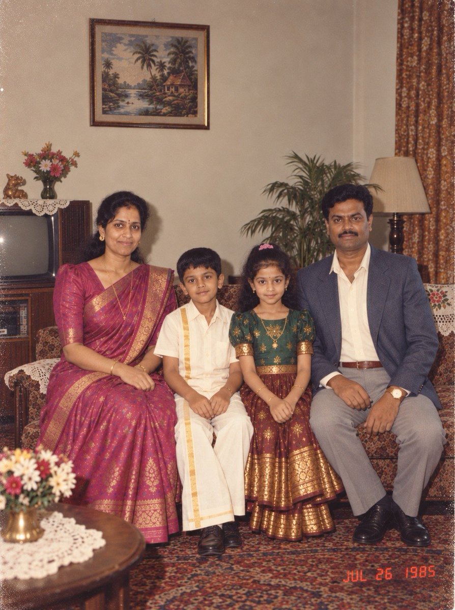 ramamsw's tweet photo. The 80s are trending!  So, why miss the fun? Taking my family back to the good old 80s vintage style, timeless memories, and lots of love. ❤️ Trends don’t last forever. If you miss the moment, you may regret not being part of it! #80sTrend #RetroVibes #FamilyMemories #Nostalgia https://t.co/aN4qlMmFIm