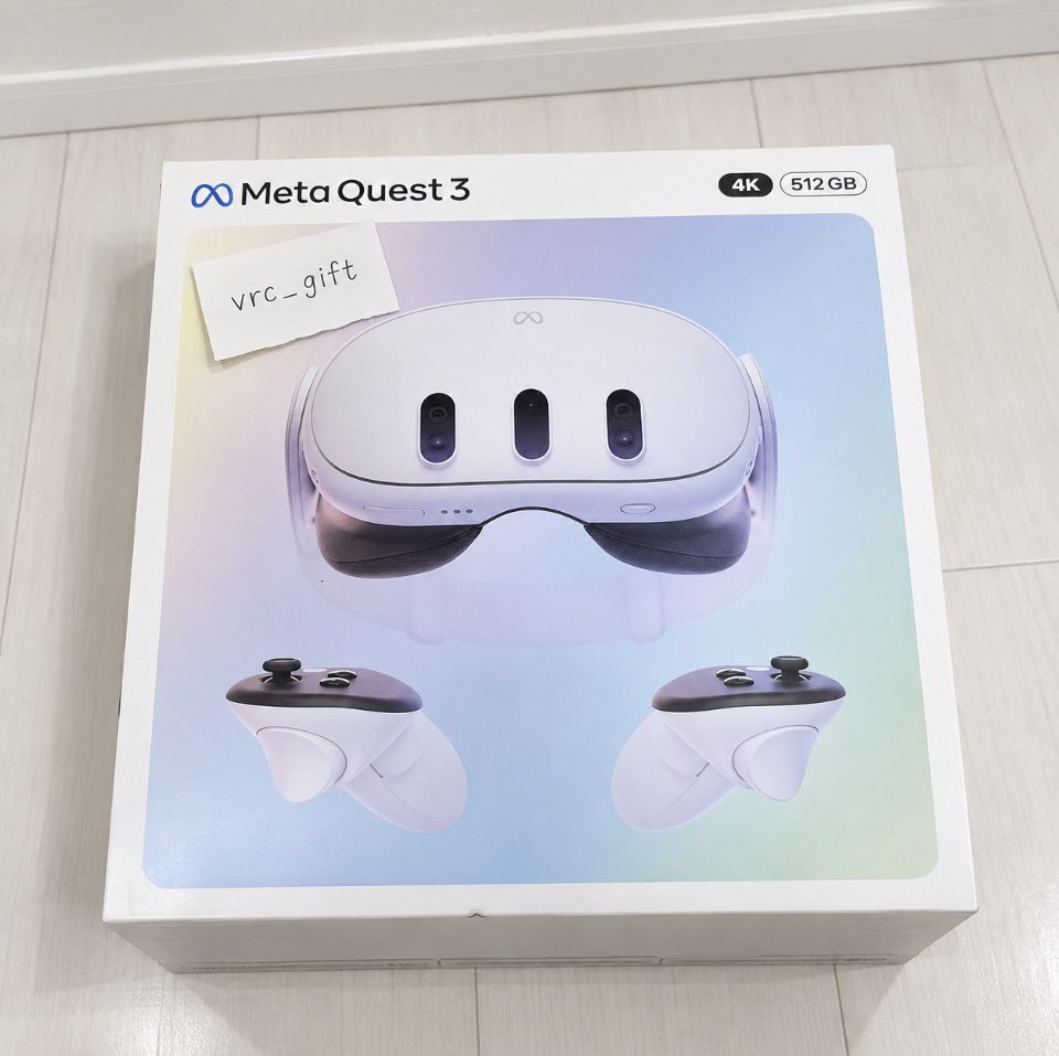 vrc_gift's tweet photo. ✨️🎁3日間限定プレゼント企画🎁✨️

VRゴーグル Meta Quest3
1名様にプレゼント

✅参加条件
・フォロー
・リポスト

✅応募期間
9月14日23:59

 #VRC  #BOOTH  #VRChat https://t.co/cUk5X6Z1DB