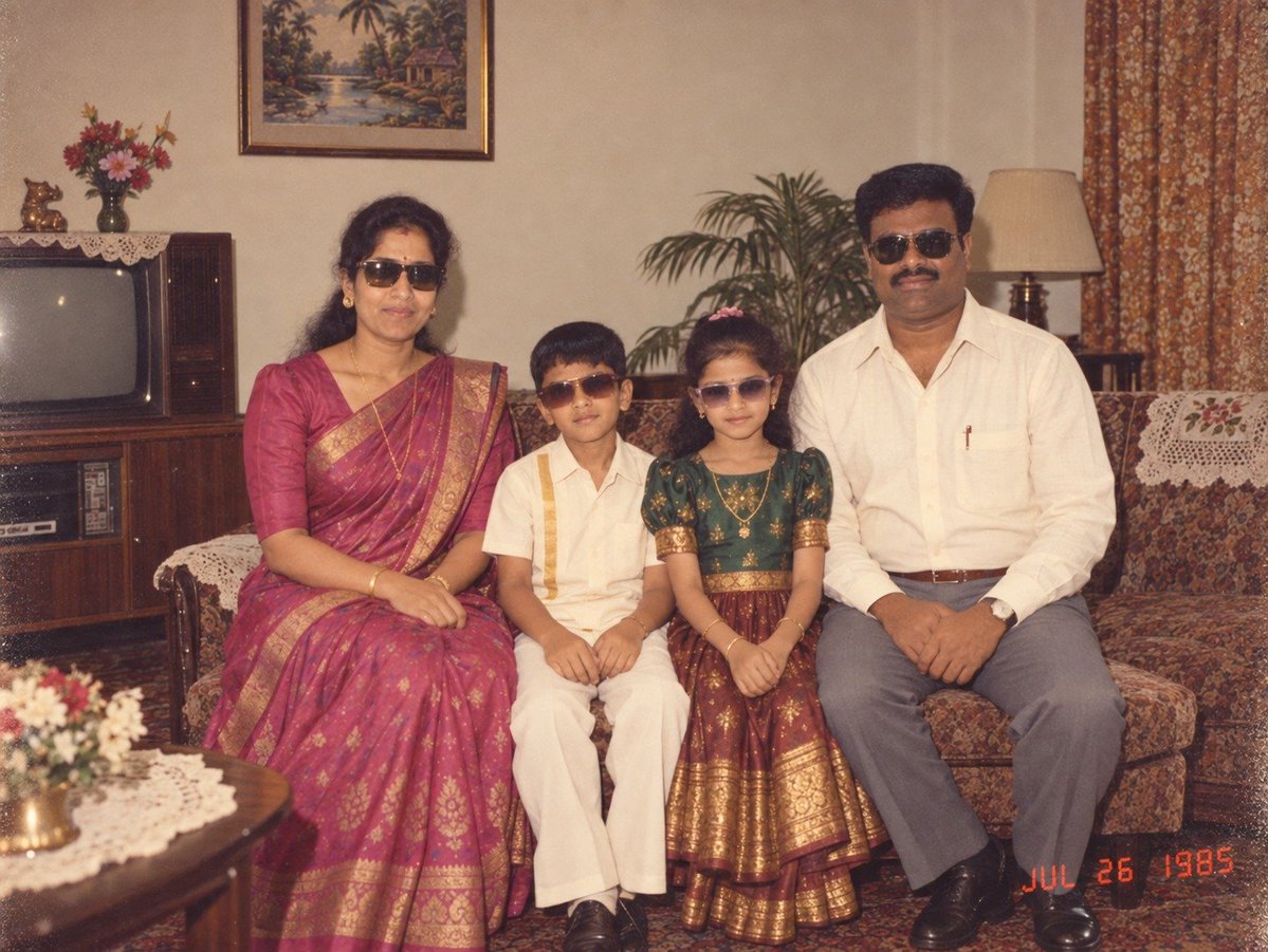ramamsw's tweet photo. The 80s are trending!  So, why miss the fun? Taking my family back to the good old 80s vintage style, timeless memories, and lots of love. ❤️ Trends don’t last forever. If you miss the moment, you may regret not being part of it! #80sTrend #RetroVibes #FamilyMemories #Nostalgia https://t.co/aN4qlMmFIm