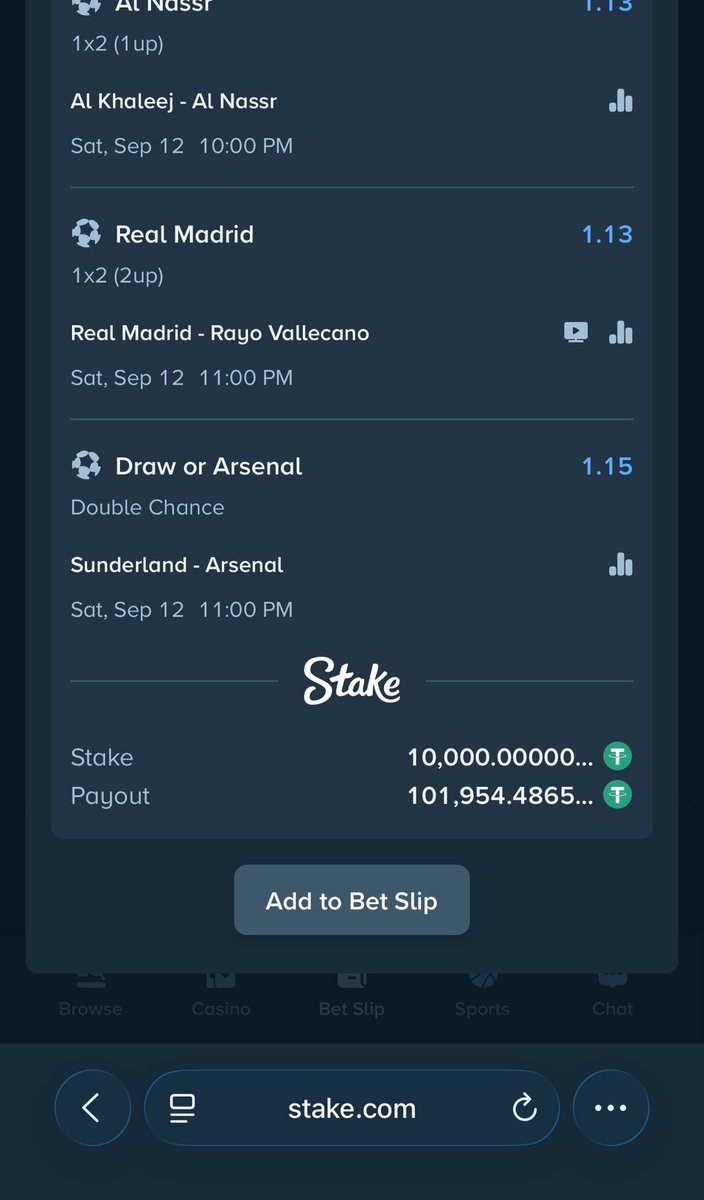 Mrbankstips's tweet photo. 10 odds https://t.co/hjauM1HO40

10.77 odds https://t.co/YNVP8tAvoJ

Register an account with Stake via link https://t.co/zNIDVi9VVx

Use welcome code banks for weekly airdrops and bonuses 

Get the iOS app via link https://t.co/BH533u52QL

You can always contact https://t.co/oeZHXM47XD for all stake bet deposits 

Join telegram channel https://t.co/onNA2IpWas

Bet responsibly🔞
