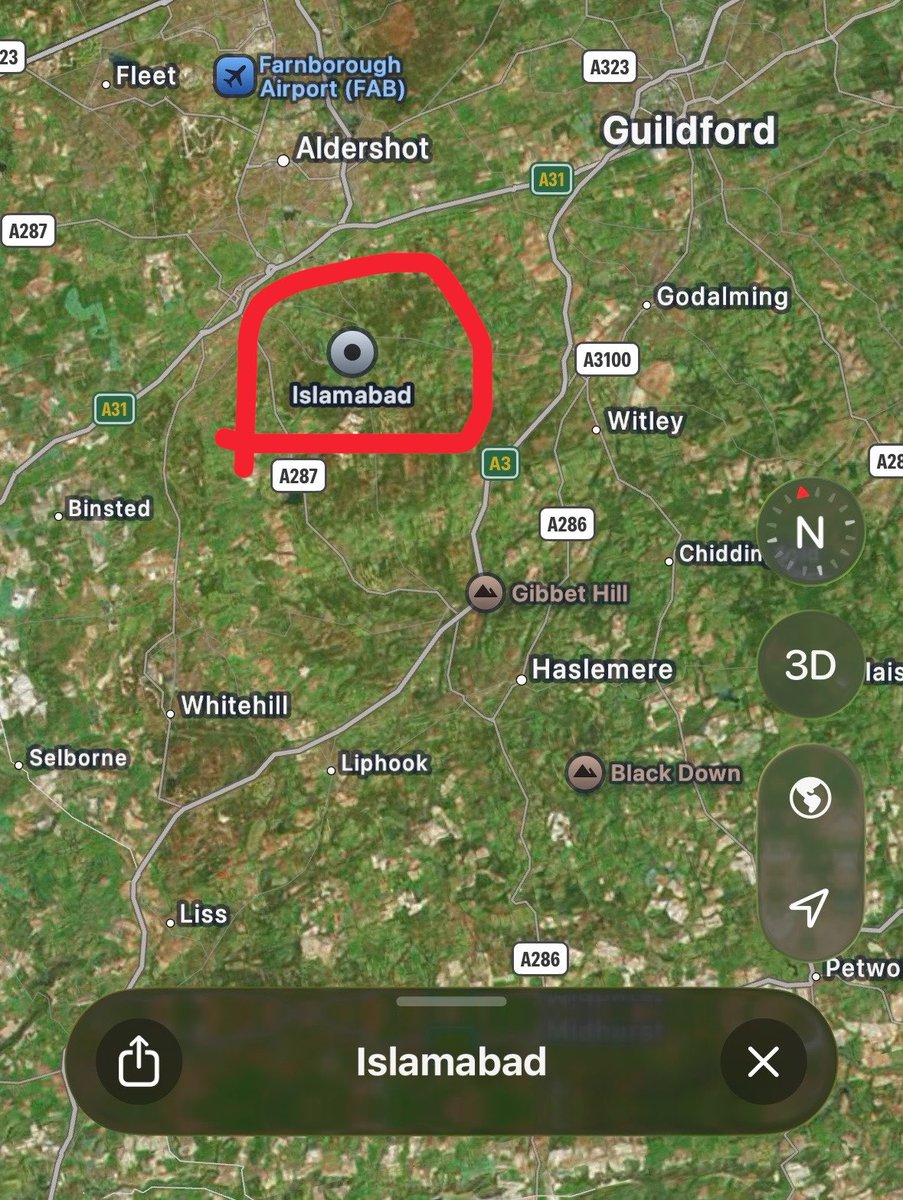ThirdPosition88's tweet photo. We have gated communities of secret Islamic sects/cults operating parallel societies in our nation, this is “Islamabad” a “community” in England, where the streets have Islamic names, is this a sign of things to come. https://t.co/MLUWwGS0sR