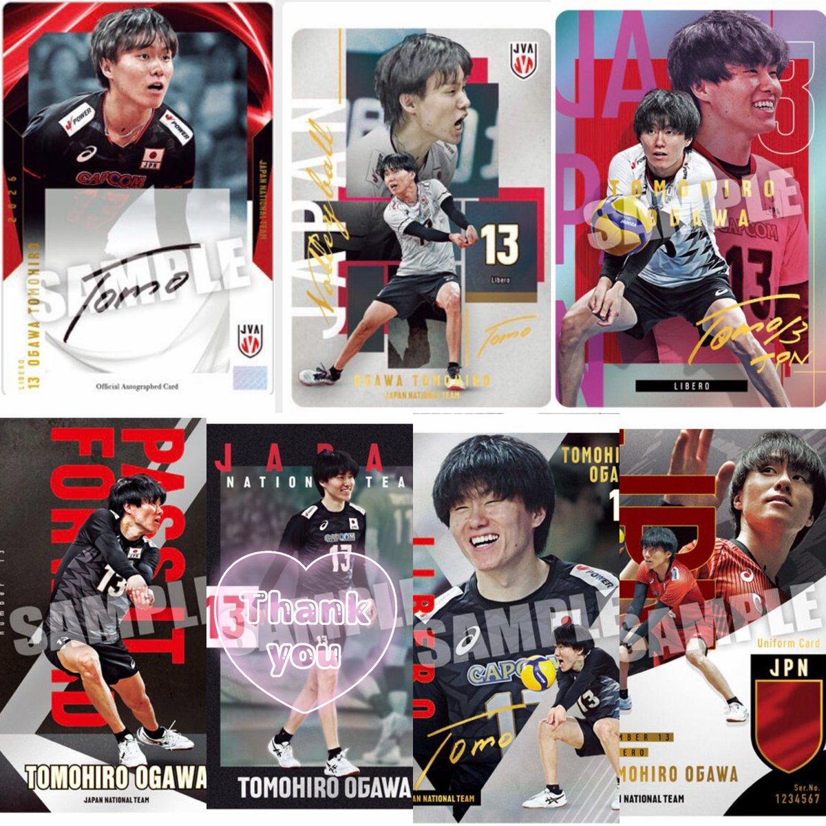SARI_eee2's tweet photo. 【交換】 JAPAN NATIONAL VOLLEYBALL TEAM 男子バレー 日本代表 ウエハース 2026バレー バレーボール BANDAI

求 画像3 小川
譲 画像 1、2

直筆、ユニフォーム難しいと思いますが優先とさせていただいております。
気軽にお声かけください🌟 https://t.co/vZWoCDJXGp