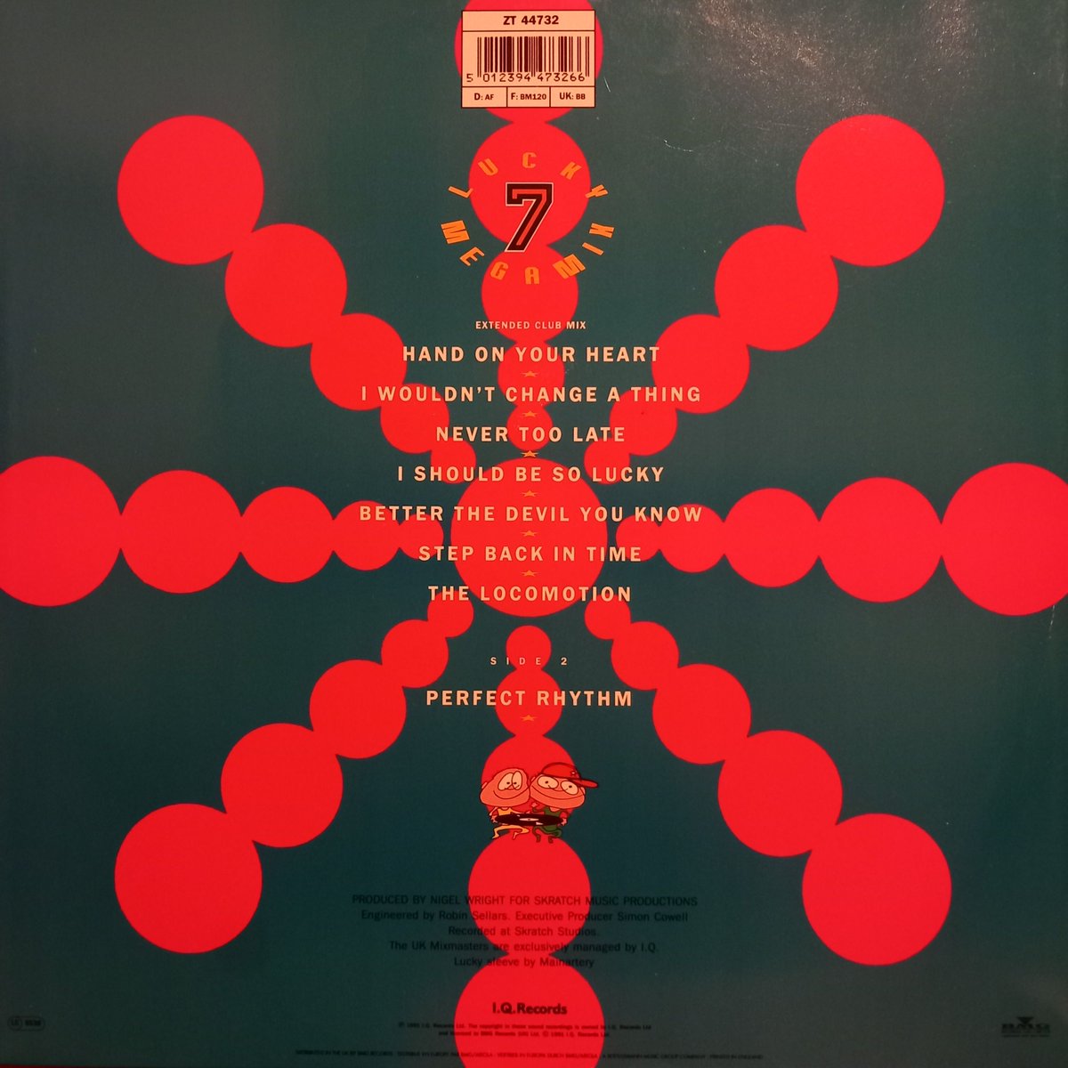 StevieHarryman's tweet photo. 1991. Lucky 7 Megamix 12" extended club mix #ukmixmasters #nigelwright #simoncowell #iqrecords #bmg #90s #vinyl #vinylcollection UK non top 40 hit https://t.co/p9Ze2hcNhl