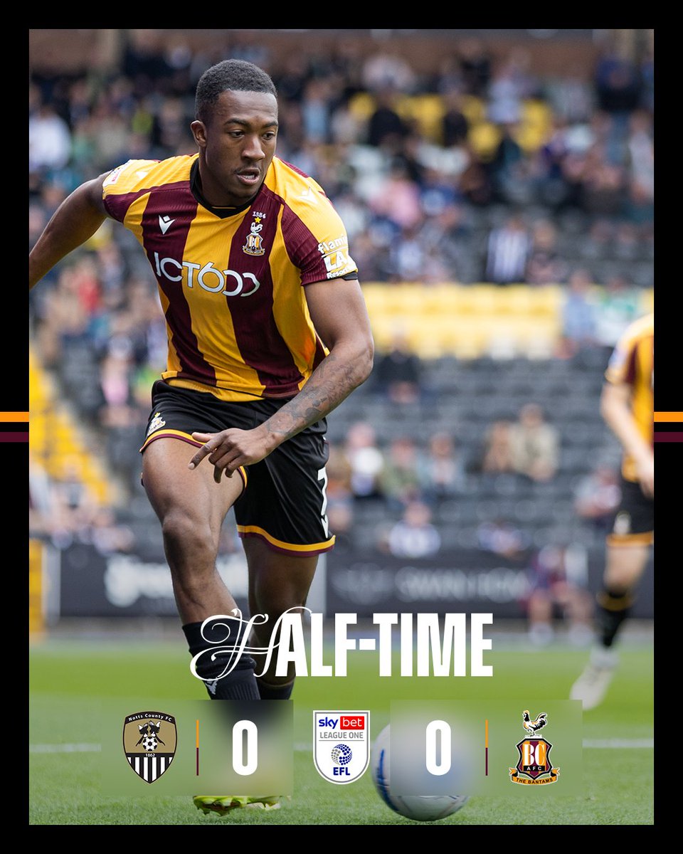 officialbantams's tweet photo. Goalless at the break. ⏱️

#BCAFC | #NOTvBRA https://t.co/DeLOOhNOjI