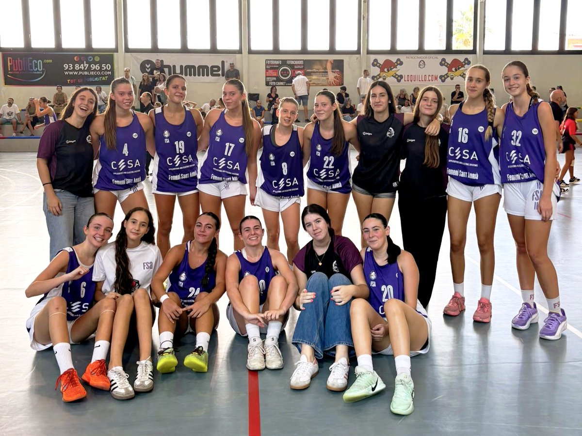 FemSantAdria's tweet photo. ▶️ 𝗙𝗜𝗡𝗔𝗟 𝗗𝗘 𝗣𝗔𝗥𝗧𝗜𝗧 ◀️
𝗖𝗘𝗦𝗔 #𝗝𝗿𝗕𝗙𝗦𝗔

🏀 C.C. JÚNIOR PREFERENT 1er - FASE PRÈVIA 01

CESA #JrBFSA 7️⃣1️⃣ 🆚 BÀSQUET GIRONA 5️⃣3️⃣ https://t.co/8dv5gJ2P6x