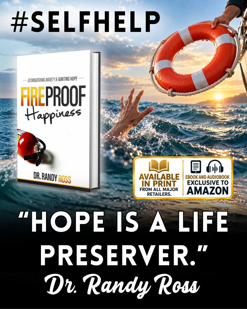 TwBookClub's tweet photo. When life’s challenges threaten to pull you under, choosing hope can help you rise above them.

"Fireproof Happiness" by @DrRandyRoss explores how hope can help you face difficulties, strengthen relationships, and build a brighter future.

Publisher: @BSPbooks https://t.co/XeR5gHq5ZU