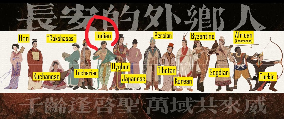 aslichin_'s tweet photo. @liulangyinfu The culture you show belongs to india..yes.

All you do is steal indian clothing from indian gods in buddhist murals. Shameless. https://t.co/9M0Om5IHFe