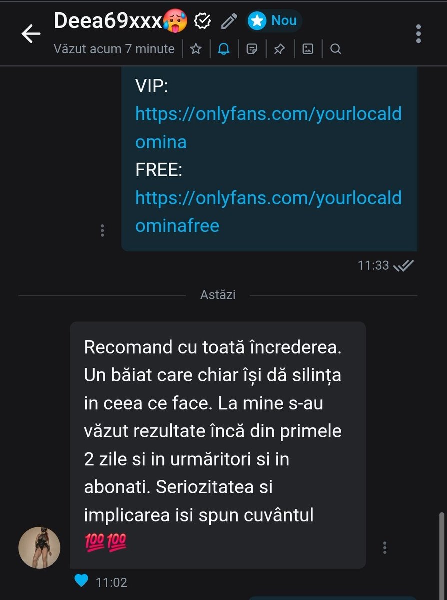 ModelSensuality's tweet photo. Feedback ✅
vrei și tu o promovare 
 personalizată? https://t.co/wcMZp3IKah