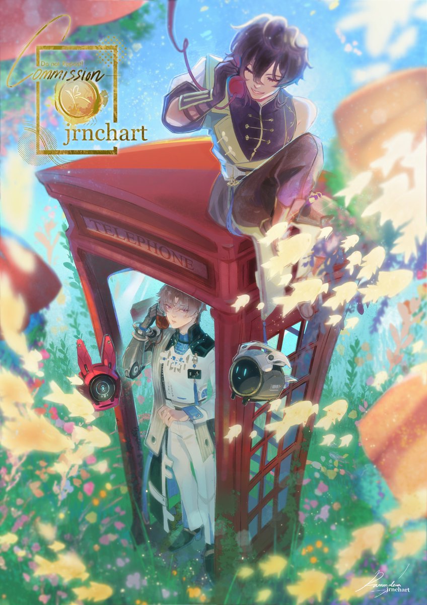 hyperrealbekasi's tweet photo. [wuwa] xiangli yao/oc

ring, ring, ring—the telephone sang, "hello, can you hear me?" said the voice from the other side, carried by the tide in the warmth of the sun: the murmur of a wayfinder that will shape a meeting in time.

© jrnchart #MuaraMimpi https://t.co/BxQaGT86iC
