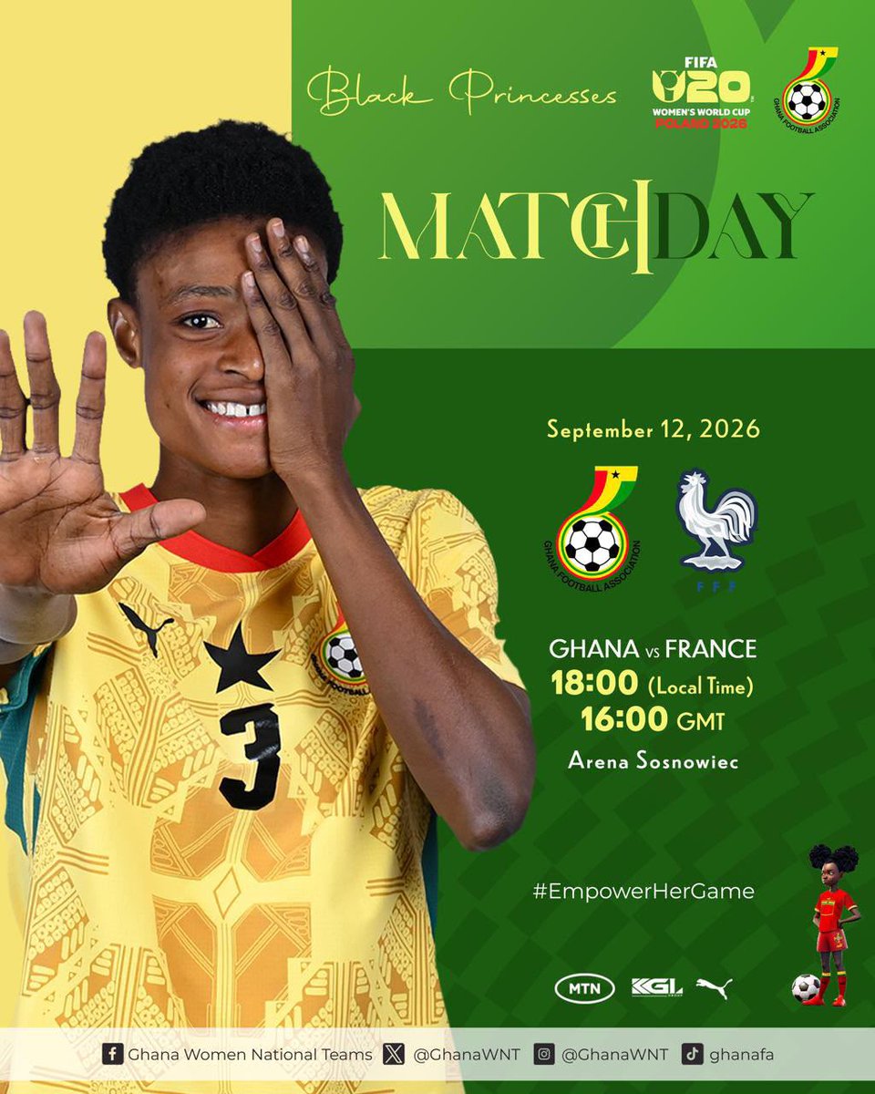 AnimSammy's tweet photo. We shall Qualify in JESUS name , this 🇬🇭 girls deserve to write their names in the history books by qualifying to the knockout stage after all the sacrifices @GhanaWNT 
Still Agya Na ƆwƆ Tumi 🔥 https://t.co/htu64jBIjI