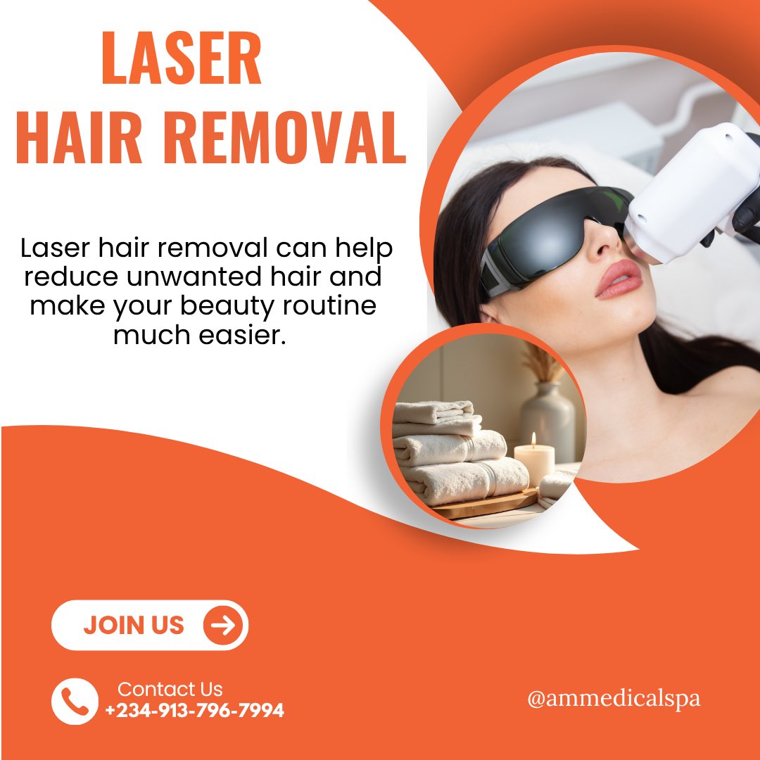 AMMedSpa's tweet photo. Laser hair removal: your shortcut to smoother-looking skin.

DM us to book your appointment!

#fyp 
#fypシ 
#fypage  
#foryoupage 
#ammedicalspa 
#spainportharcourt https://t.co/i3UJD6mROi