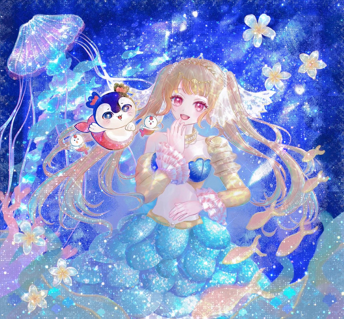 tlrosegold's tweet photo. 🧜🏻‍♀️🪸🫧セイレーンちゃんとアリエちゃん꙳⟡❁⃘*.ﾟ https://t.co/toz5nlDKJJ