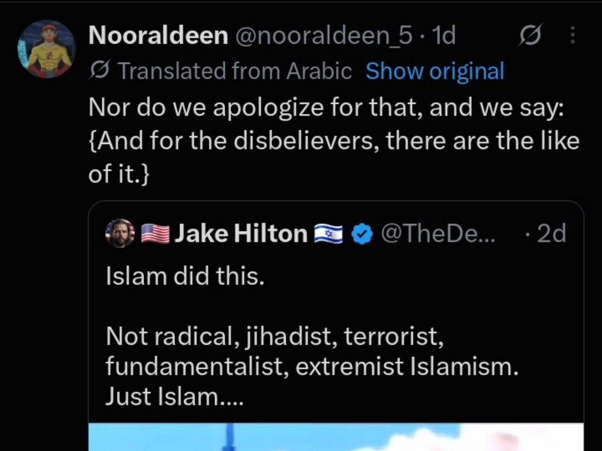 Bl00d3clypse's tweet photo. Libtards: "No bro you dont understand, the israelis did 9/11, Osama was israeli, #muslimswelcome!!"

Meanwhile, in the thirdworld👇🏻 https://t.co/IpnKOLQs9C