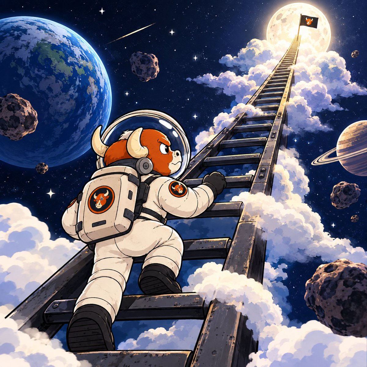 space_bullber's tweet photo. Slowly but surely, BULLBERS continues to rise toward its peak https://t.co/IZl9T2qkxM