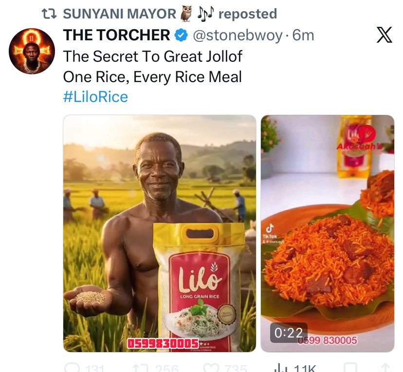 cavitiesgh's tweet photo. Ma aunty say this rice be very bad . Please don’t buy don’t say I didn’t tell u https://t.co/FCMaOjLfpj