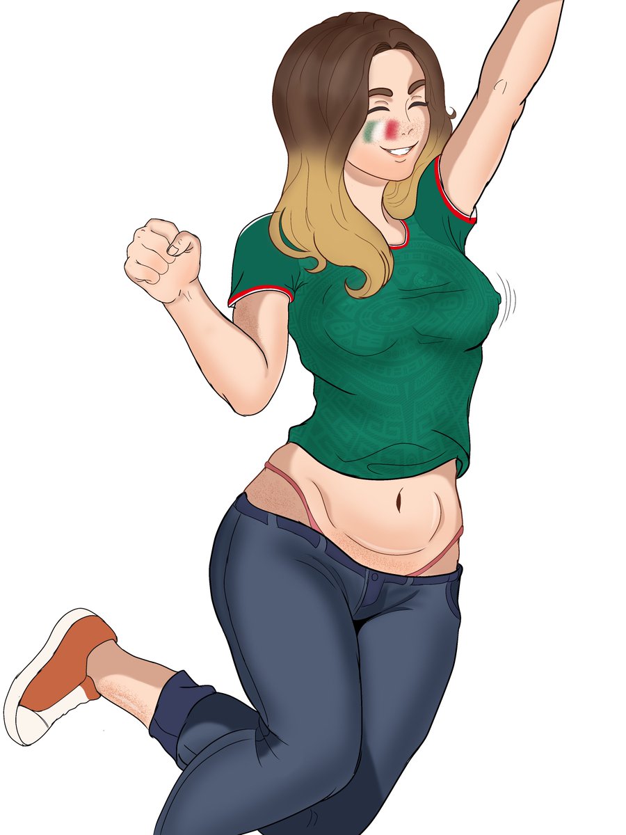 Fernand99117923's tweet photo. Flora wearing the Mexico jersey definitely looked 10/10
game: another chance 
#art #brunete #NSFWㅤㅤㅤㅤㅤㅤㅤ https://t.co/C1iy5prGoz