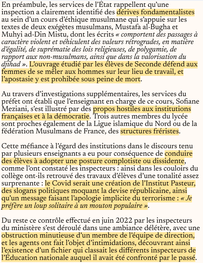 aympontier's tweet photo. Défendu bec et ongles par Médiapart, le lycée Averroès va rester une école hors contrat : la commission réunie par le préfet des Hauts-de-France valide la résiliation de son contrat d’association avec l'Etat. Son avis cite notamment les raisons suivantes.
https://t.co/7IqmQLucZp https://t.co/Kq2WbstPCs