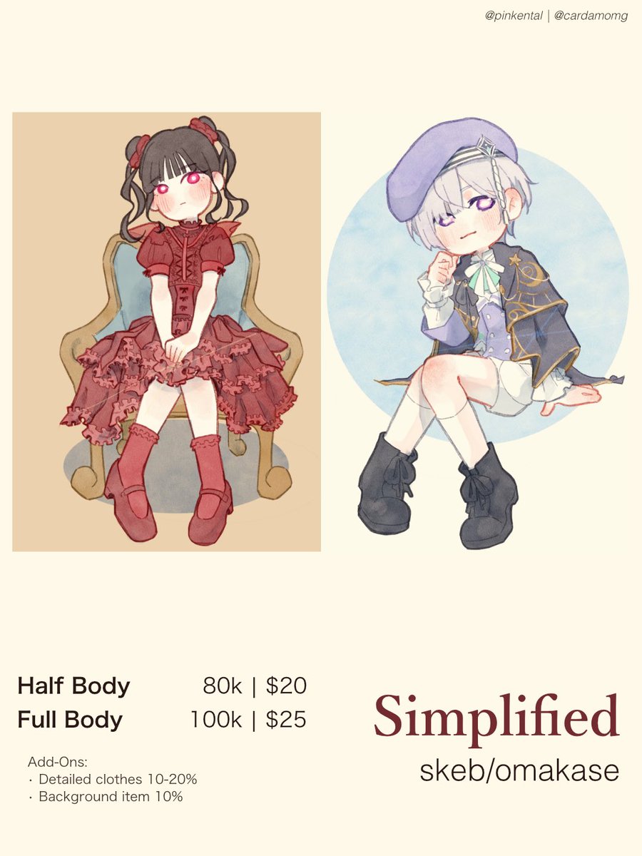 pinkental's tweet photo. [ ♡ + ↻ are appreciated! ]

Halooo I’m opening commission for local and international!
I’m also available on commission .gg ˙ᵕ˙

Feel free to contact me via DM or link on reply!

#CommissionsGG https://t.co/wgD6nuplG7