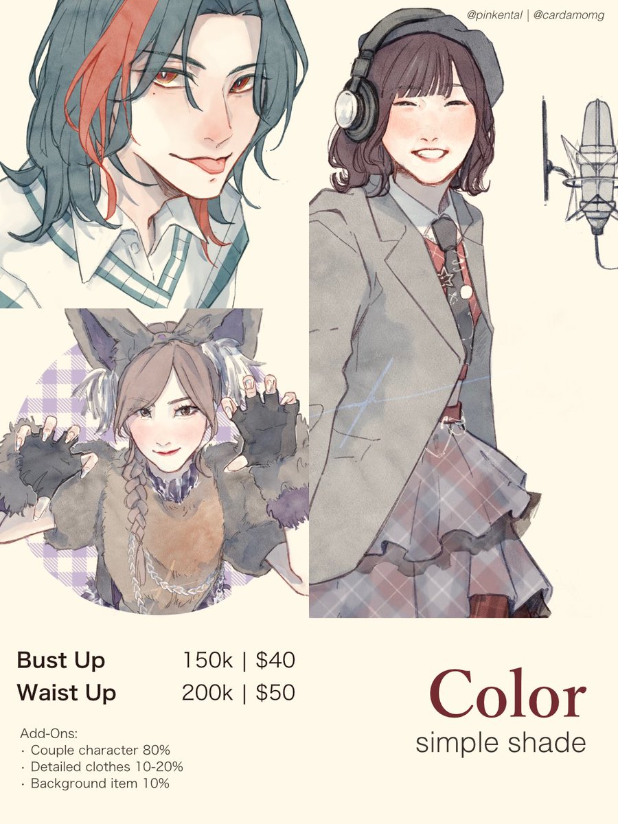 pinkental's tweet photo. [ ♡ + ↻ are appreciated! ]

Halooo I’m opening commission for local and international!
I’m also available on commission .gg ˙ᵕ˙

Feel free to contact me via DM or link on reply!

#CommissionsGG https://t.co/wgD6nuplG7