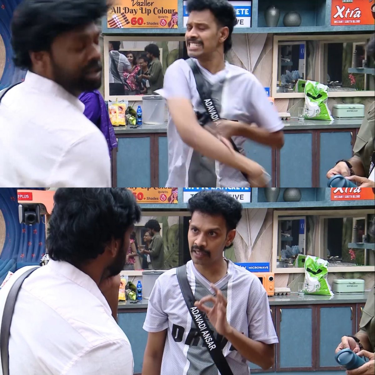 EmpteBoss's tweet photo. Vinoth Babu-va aditha Ansar! 🤯

#BiggBossTamil10 #BiggBoss #EmpteBoss https://t.co/mhpYwfNmJ0
