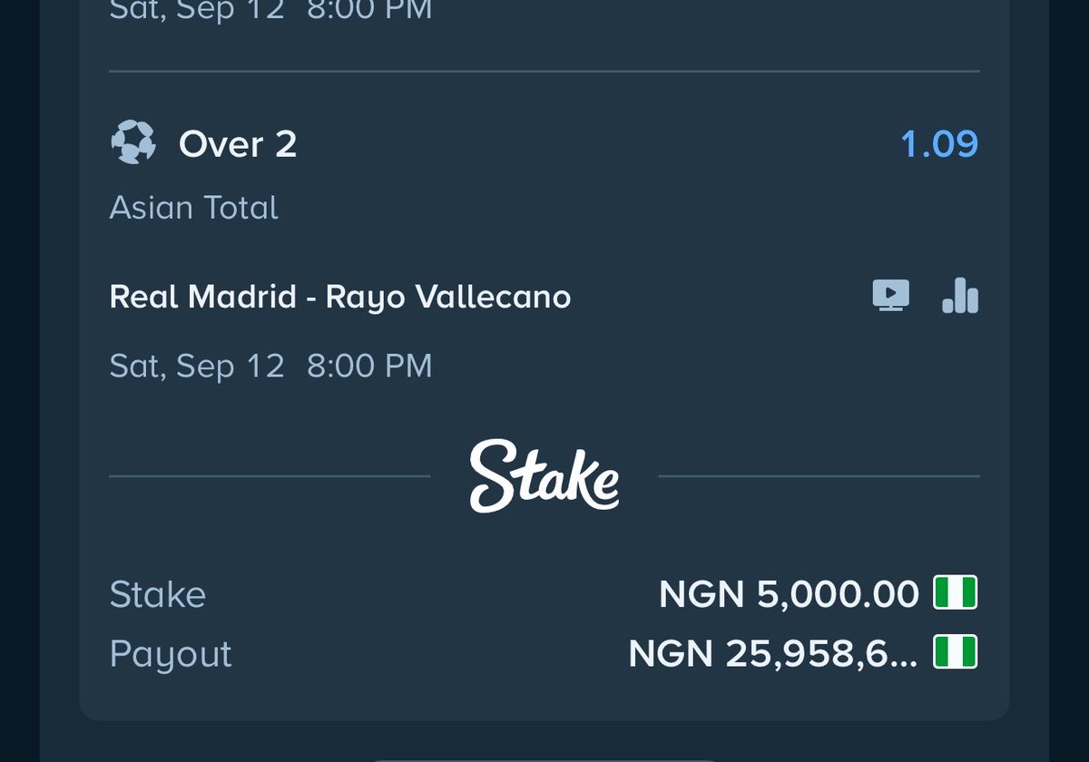 cindy_blog's tweet photo. Over 1.5 goals on STAKE ⚽️⚽️

5K ODDS : 652613708

109 : 652614282

Register Now: https://t.co/AKRqU12GiG

Welcome Code.. Cindy https://t.co/QhTGvGbTBD