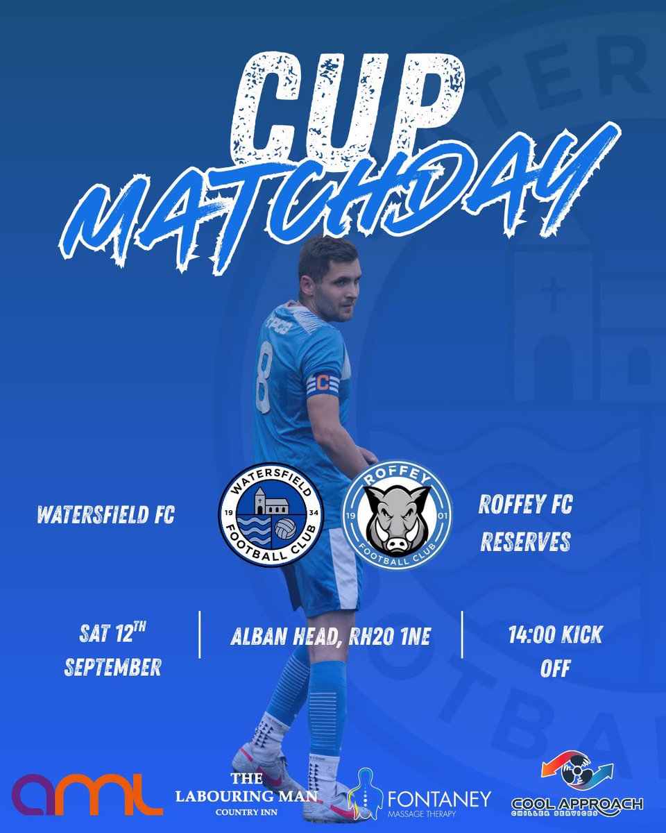 Watersfield_FC's tweet photo. A Saturday filled with football, as both sides are back in action! The firsts look to bounce back from last week and the reserves start the season! 
For anyone attending the firsts game at Alban head, please note the club shop is BACK OPEN and will be serving refreshments today☕️ https://t.co/fotdCOgN5z