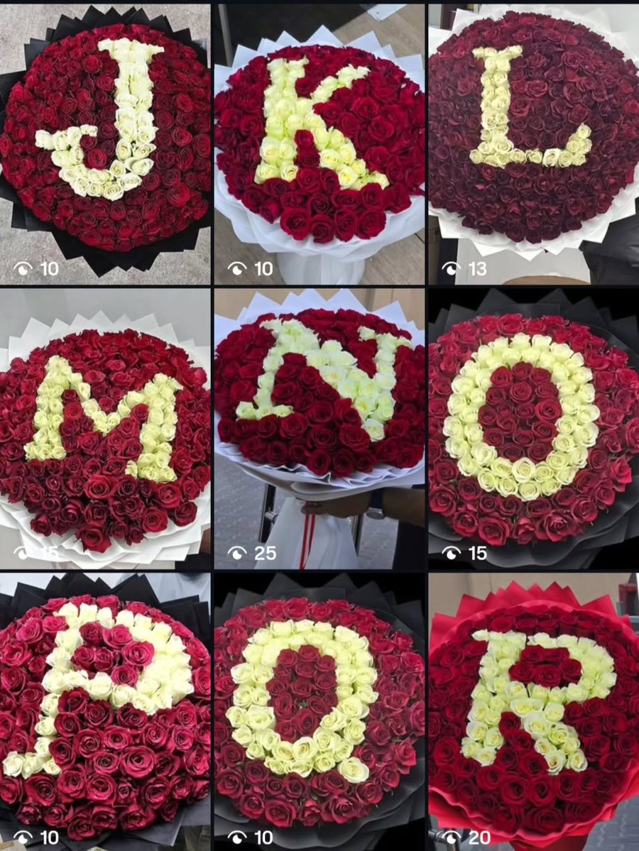 ChilyVc's tweet photo. Make their gift truly personal with a custom initial bouquet of premium fresh Kenyan roses. Perfect for birthdays, anniversaries, proposals, and special surprises. Same-day delivery across Dubai. https://t.co/q2w3I5I9mQ