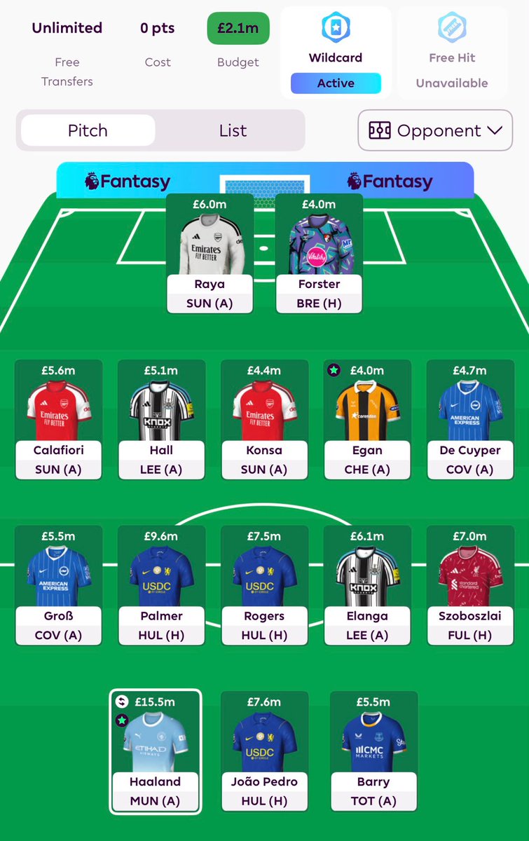 NadavDeu's tweet photo. @FPLGOAT7 I’m on a Wildcard and pretty set on everything except the midfield. 
Elanga or Barnes?
 Szobo or Semenyo? Or maybe both. And then bye Elanga plus Groß to Gomez. https://t.co/SVqTBk0M1P