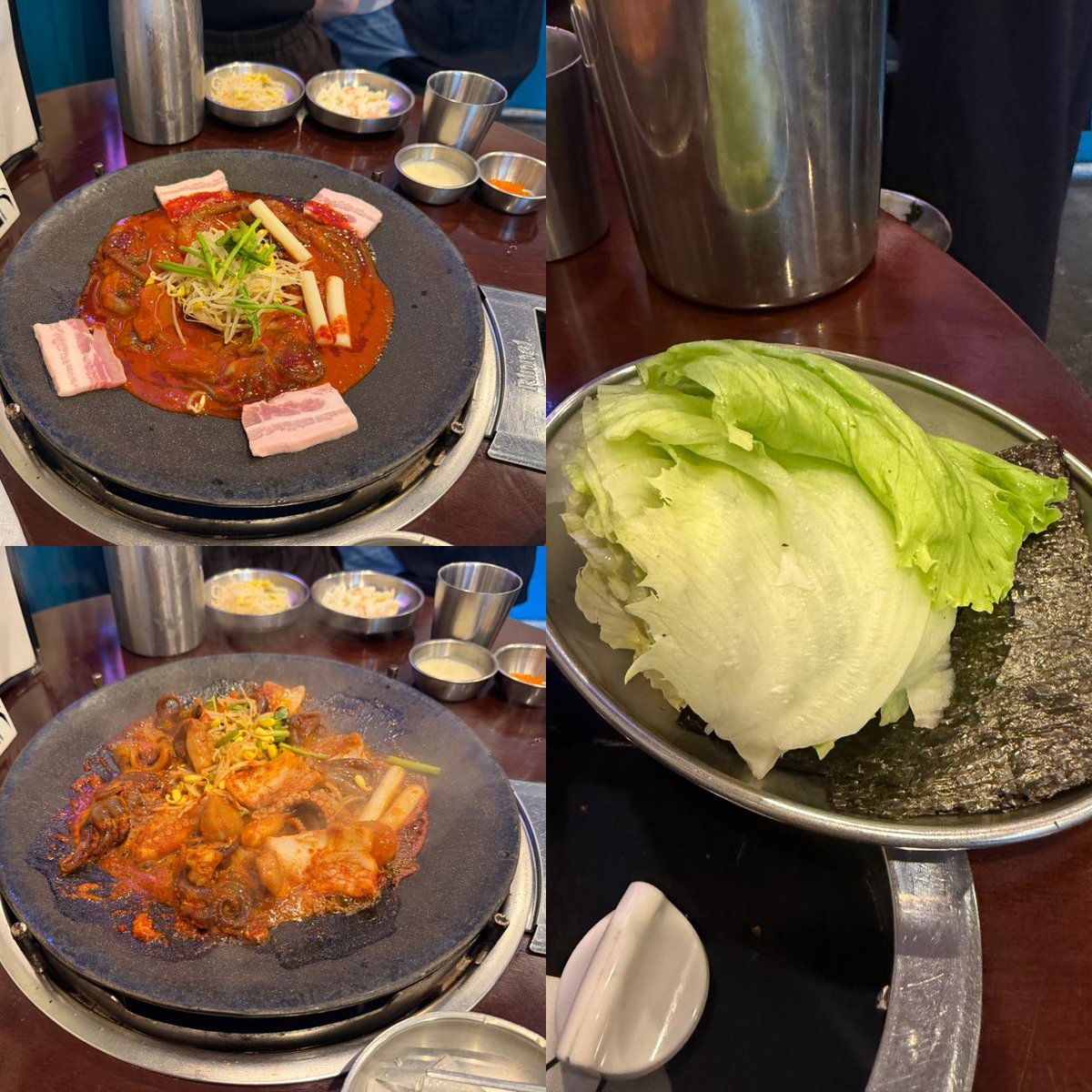 ma8a2000's tweet photo. 初の新大久保🐙🇰🇷

旨辛サムギョプチュクミからの〆のチャーハンが良くて美味しかった！←旨辛好きにはオススメ👍

#チュクミドサ  #チュクミドサ新大久保店 
#韓国料理  #飯テロ 
#動画編集 https://t.co/rhseO59u4k