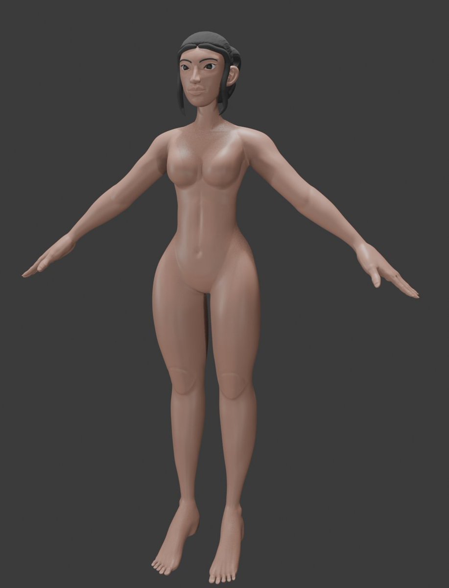 BucketAlone's tweet photo. I took a sculpture class in Blender, but it's still a W.I.P. How is it? https://t.co/6r6H7IVEJs