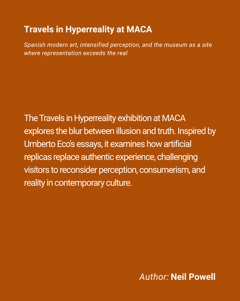 meerdotcom's tweet photo. How does encountering historical political trauma through art reshape your understanding of current social conflicts?
Read more https://t.co/JBQI2SQXkZ
#ModernArt #Hyperreality #SpanishArt https://t.co/4CiNnqlxlI