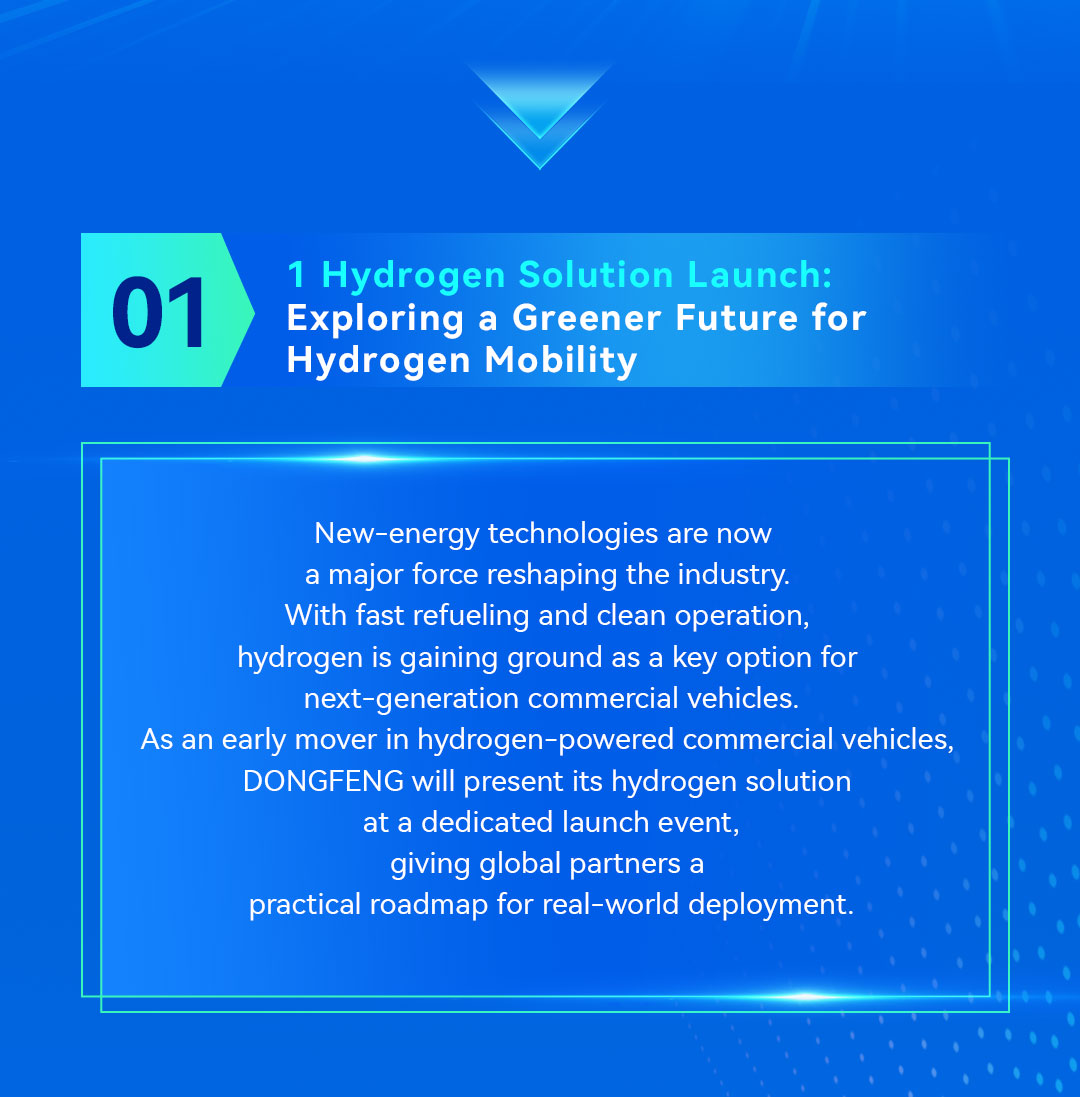 DongfengCVx's tweet photo. Three "1s" to watch at #IAATransportation 2026! 🚛⚡
1️⃣ 1 Solution Launch for zero-carbon logistics 
2️⃣ 1 Lineup of 3 hydrogen trucks &amp; fuel cells
3️⃣ 1 Immersive Booth Experience

🗓 Sept 14-20 📍 Hall H12, Booth C20 | Hanover

#DONGFENGCV #ItsAllAboutTrust #IAA2026 https://t.co/gDfgRNrDnW