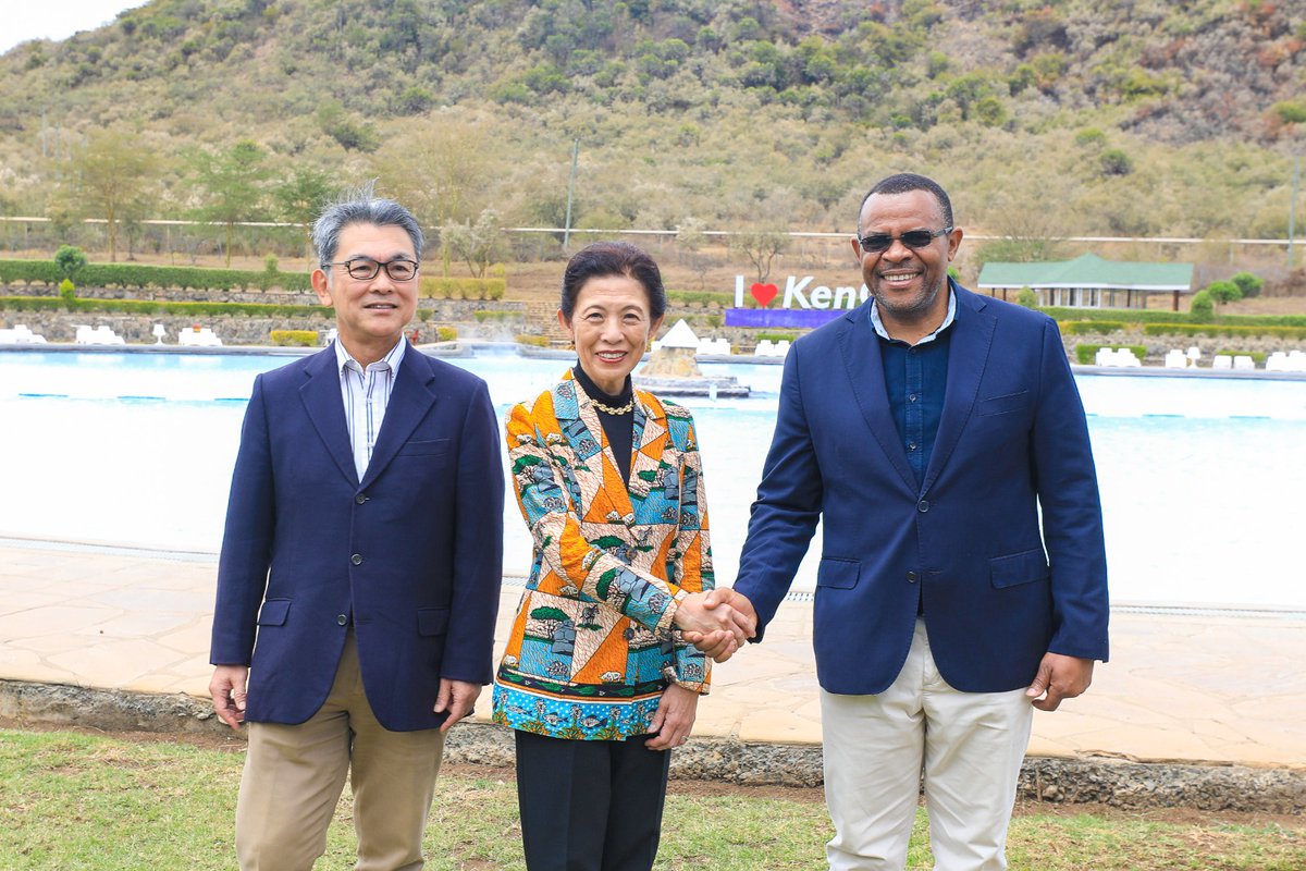 KenGenMDandCEO's tweet photo. Our relationship with Japan through @jica_direct, has been significant in developing Kenya’s geothermal resources at Olkaria.
#JenGaKenGen
#EnergyDiplomacy
#JapanInKenya https://t.co/IbCESJMjUa