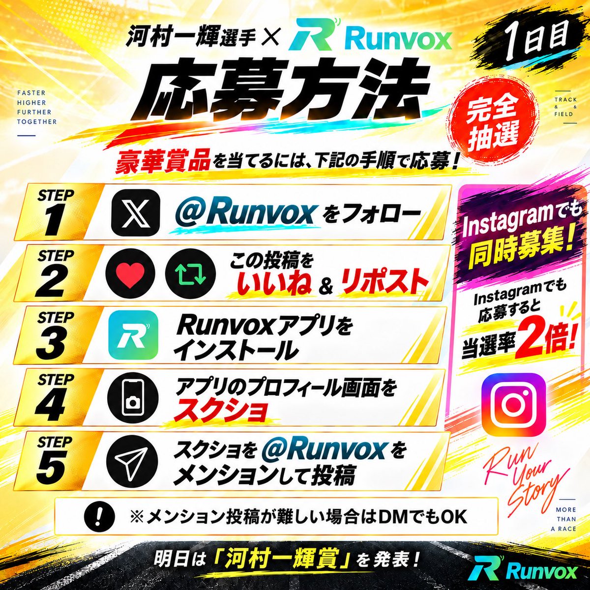 Runvox tweet picture
