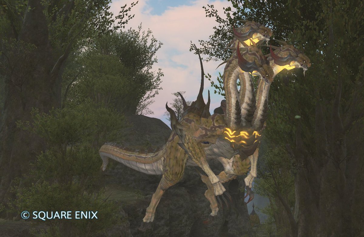 Keim00's tweet photo. なるほど、いいサイズ感のマウントですな。闘獣練・・・？知らない子ですね。。。ジョブクエだし、やるかぁ・・・。 #FF14 https://t.co/o3DSbKss6x