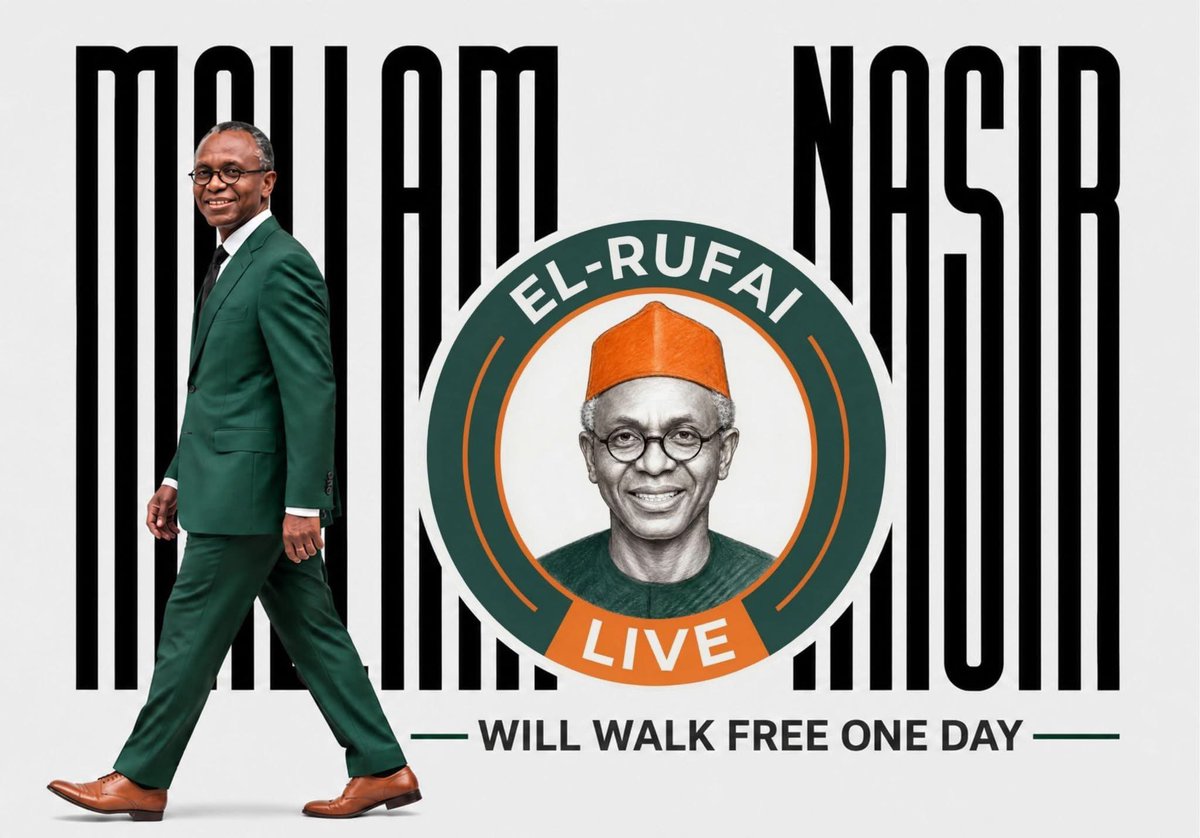 ElRufai_Live's tweet photo. 208 DAYS OF MALLAM NASIR EL-RUFAI IN DETENTION: HOW LONG MUST A POLITICAL PERSECUTION CONTINUE BEFORE JUSTICE PREVAILS?

Today marks 208 days since Mallam Nasir El-Rufai was detained. Two hundred and eight days away from his family, his freedom and the people who continue to stand with him. Two hundred and eight days in which allegations remain allegations, yet detention continues. Every passing day raises a deeper question about the fairness, independence and credibility of the process.

Where is the urgency? Where is the conclusion? Where is the conviction? If there is credible evidence against Mallam Nasir El-Rufai, let it be presented and tested before a competent court. If the law provides for bail, let it be meaningful. If there is a case to answer, let the trial proceed fairly and without unnecessary delay. Justice cannot become punishment before guilt is established.

Mallam Nasir El-Rufai served Kaduna State for eight years. His record can be debated, criticised and scrutinised. That is democracy. But political disagreement must never become a licence to deny anyone due process. Today it is Mallam Nasir El-Rufai. Tomorrow, it could be someone else. The principle must therefore be bigger than politics.

208 days is not merely a number. It represents 208 days of unanswered questions and a growing test of Nigeria’s commitment to the rule of law.

We will continue to speak.
We will continue to ask questions.
We will continue to demand justice.

FREE MALLAM NASIR EL-RUFAI.
JUSTICE MUST BE SEEN TO BE DONE.

The Movement Is Rising.

#FreeElRufai #208Days #ElRufaiLive #JusticeForMallam #RuleOfLaw 

@elrufai @B_ELRUFAI @AAD_EL_Rufai @uchediala @ModibboSanusi @ElrufaiBoys @ig_wala