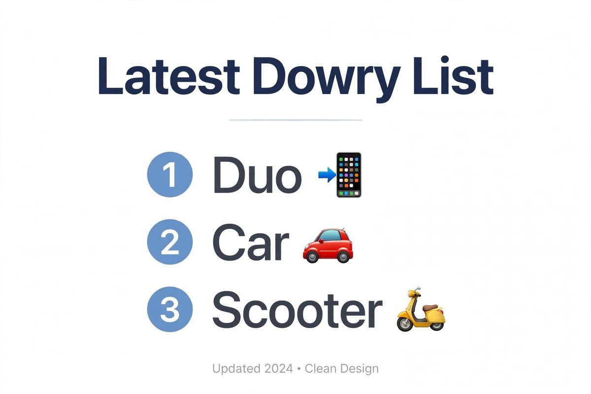 radnusnajar's tweet photo. iPhone Duo

Latest Dowry List https://t.co/tl1w1XjMVj