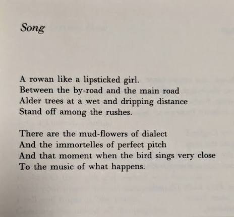 nersby11's tweet photo. Song, Seamus Heaney, 1979 https://t.co/0FBywFw71V