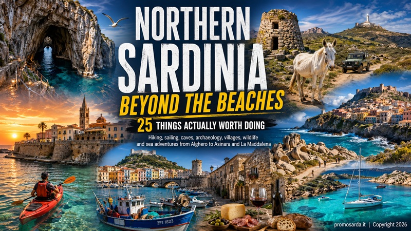 promosarda's tweet photo. #NorthernSardinia ≠ just beaches. 🌊🌿
Neptune’s Cave. Asinara. Bosa. Nuraghi. Capo Testa. Castelsardo. #Hiking. #Cycling. #Sailing. #Pescaturismo. Gallurese food.
25 things actually worth doing beyond the beaches.
#Sardinia  #ItalyTravel #VisitSardinia
https://t.co/AHMzYOMPLU https://t.co/0ui7ZUCOrZ