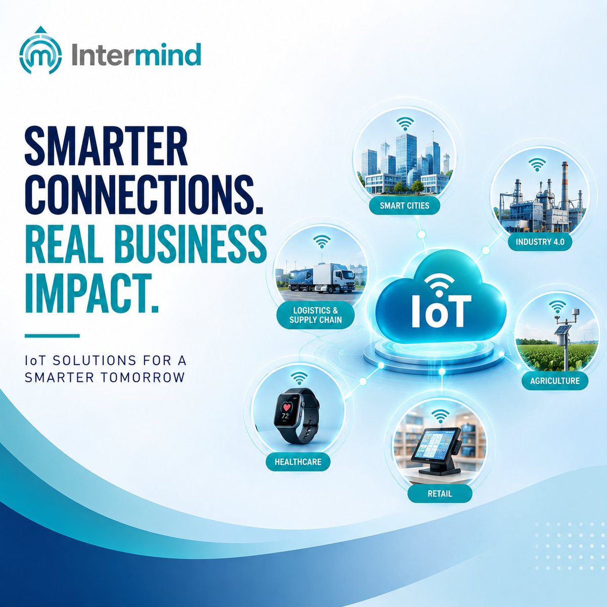 intermindsol's tweet photo. Smarter connections. Real business impact. 📡

10+ IoT projects across smart cities, Industry 4.0, logistics, agriculture, retail &amp; healthcare — built by @Intermind across 3 continents.

🔗 https://t.co/q1o8owDWCI

#Intermind #IoT #IoTSolutions #Industry40 #SmartCities https://t.co/8x3NwYPsXE