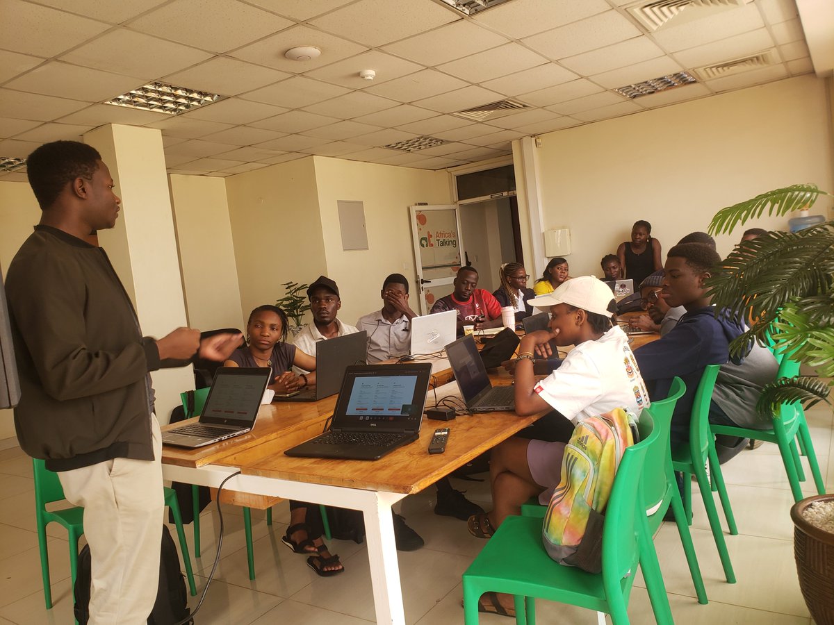 pyladieskla's tweet photo. Today is meetup day @hussein_kizz  is taking us through integrating LLMs into Python web applications. https://t.co/jFbSua0jHT