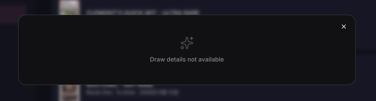 jqidea's tweet photo. Looks like draw details aren’t available for Riftbound yet 👀
Hope this gets added soon! 🐙
@pulldotfun https://t.co/fLlssCkJZN