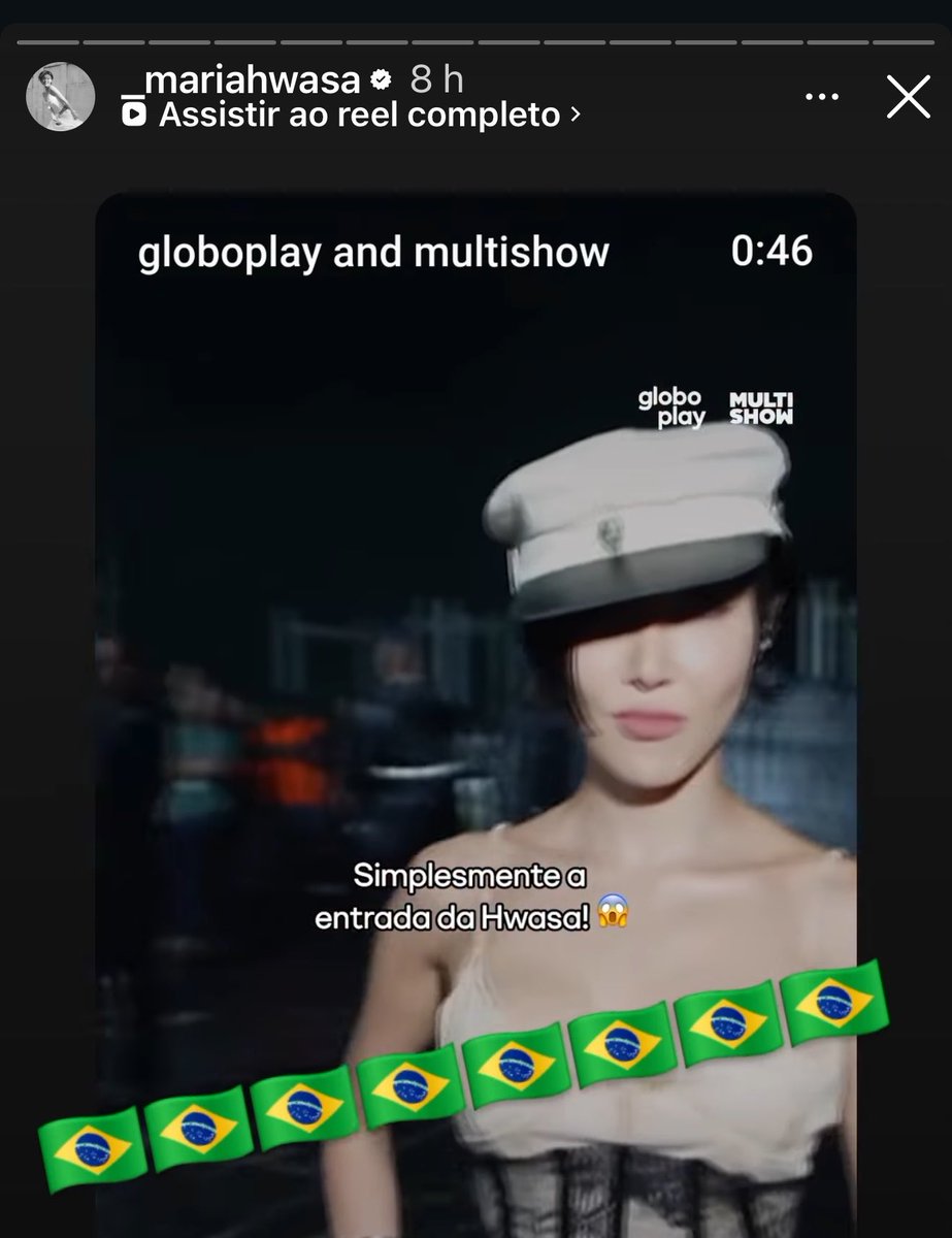 wheeinsana's tweet photo. vcs tem noção que a hwasa não tem costume de postar mts stories e agr postou +10 seguidos sobre o BRASIL e com legendas em PORTUGUÊS???

ela amou muito o brasil mds 😭😭😭 https://t.co/Y5oRUwgwl5