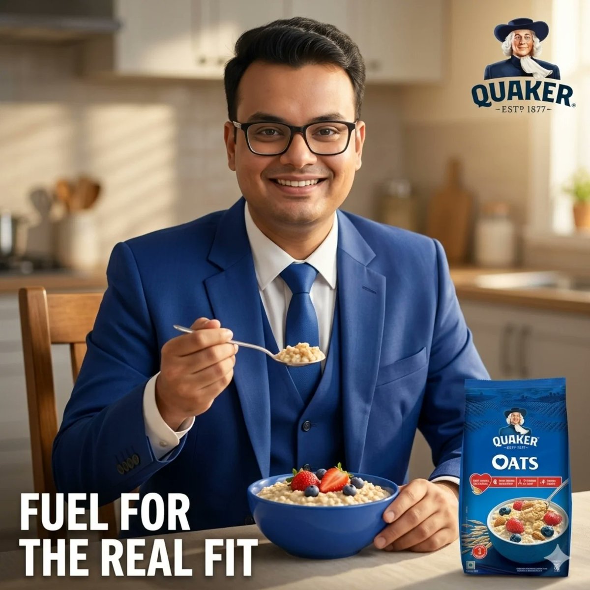 gtinho18's tweet photo. Quaker Oats prompt 
Made for Gemini AI. https://t.co/jow1Ewcp49