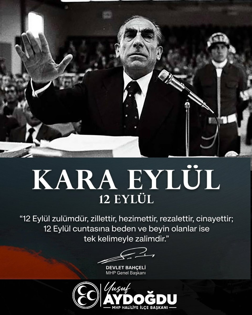 MHPhaliliyeurfa's tweet photo. Unutmak tükenmektedir!
@MHP_Bilgi 
@dbdevletbahceli 
@ismailozdemirrr 
@Sanliurfa_MHP 
@eczosmanmutlu 
@yusufaydogduu 
@HaliliyeKACEP 
#12Eylül #12Eylül1980 https://t.co/6iDZWFSQ7C