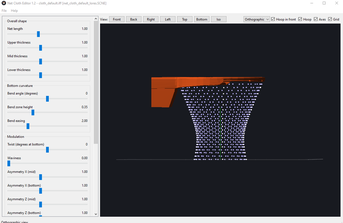 MauroAnceschi's tweet photo. NBA 2K27 Net Model and Physics Editor just available on Ko-Fi...let's create your own net without Blender or hex skills!

https://t.co/xKlGK7kHSA https://t.co/6neGArz3qn